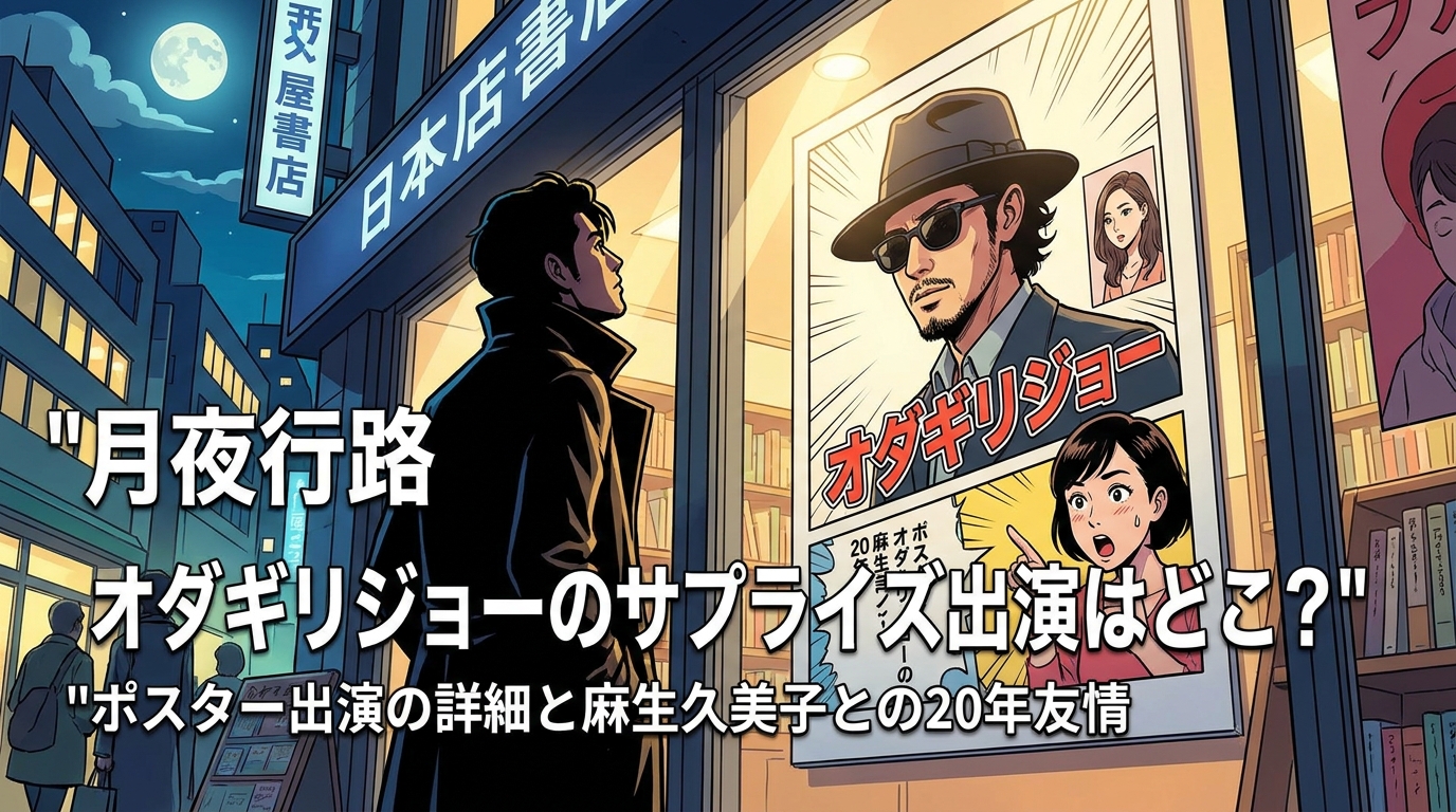 月夜行路 オダギリジョーのサプライズ出演はどこ？ポスター出演の詳細と麻生久美子との20年友情