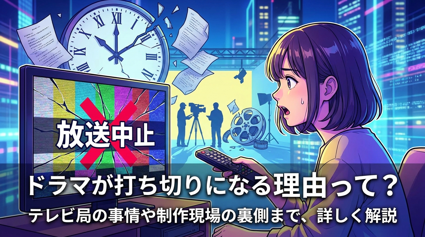 ドラマが打ち切りになる理由って？