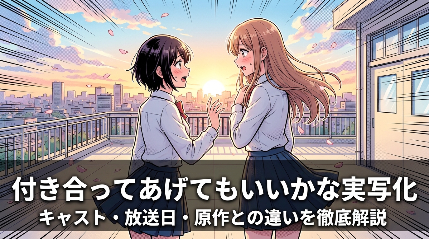 付き合ってあげてもいいかな実写化｜キャスト・放送日・原作との違いを徹底解説