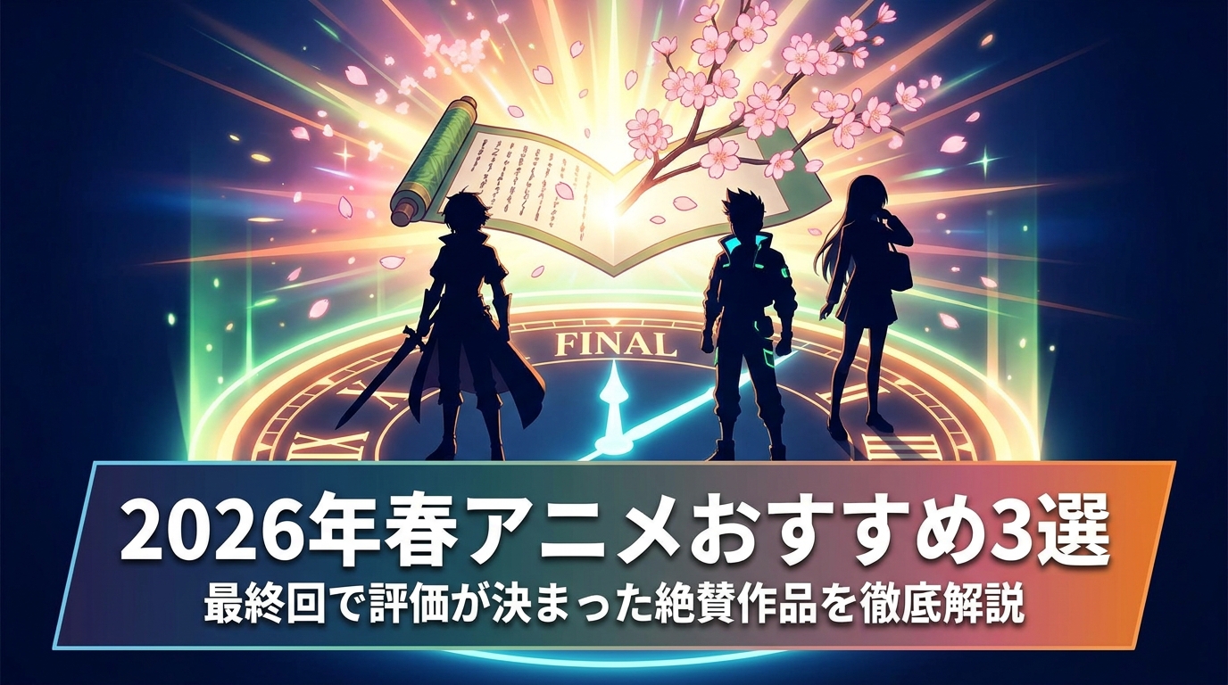 2026年春アニメおすすめ3選│最終回で評価が決まった絶賛作品を徹底解説