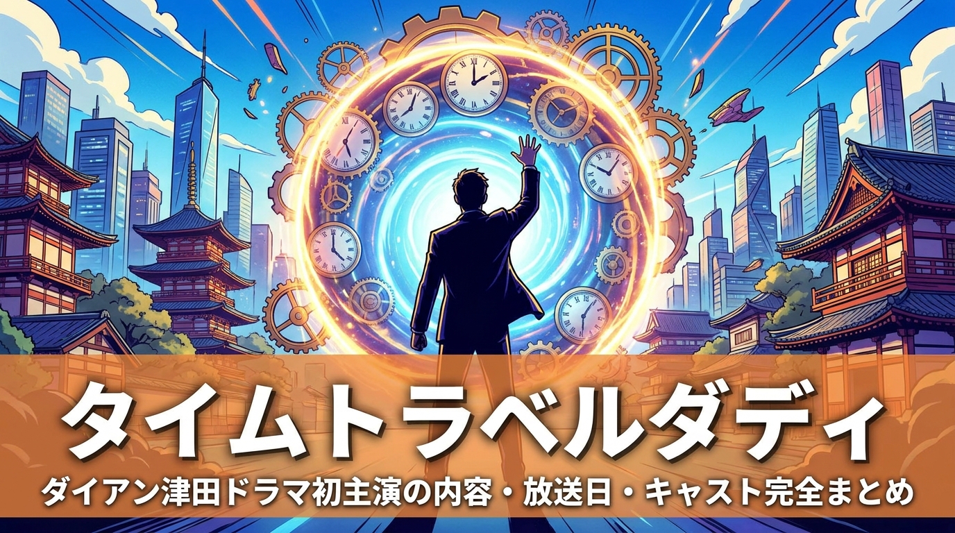 タイムトラベルダディ|ダイアン津田ドラマ初主演の内容・放送日・キャスト完全まとめ