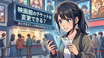 映画館のチケットは変更できる？