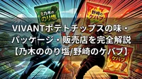 VIVANTポテトチップスの味・パッケージ・販売店を完全解説【乃木ののり塩/野崎のケバブ】