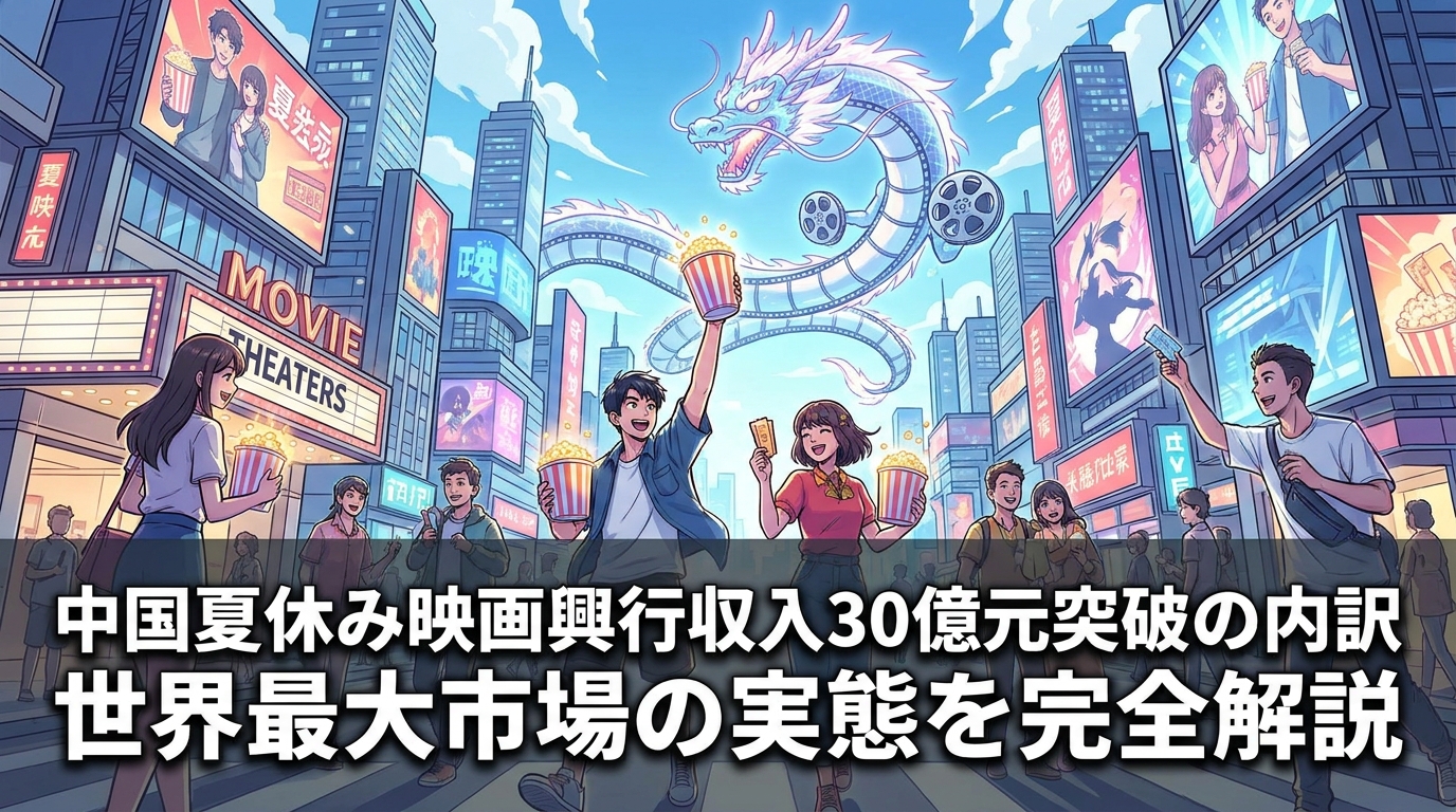 中国夏休み映画興行収入30億元突破の内訳と世界最大市場の実態を完全解説