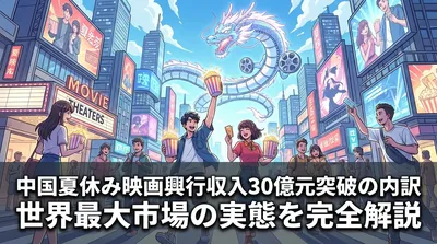 中国夏休み映画興行収入30億元突破の内訳と世界最大市場の実態を完全解説