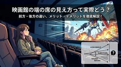 映画館の端の席の見え方って実際どう？