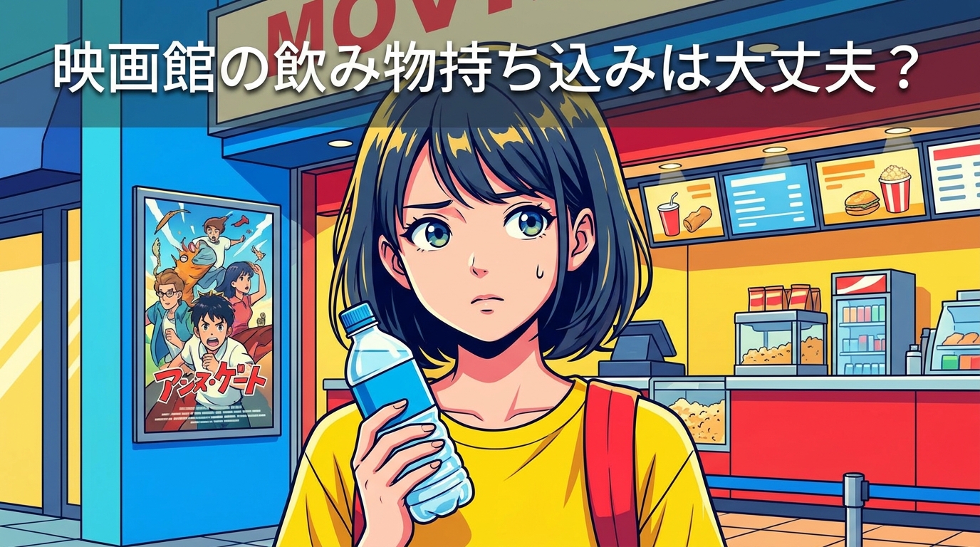 映画館の飲み物持ち込みは大丈夫？