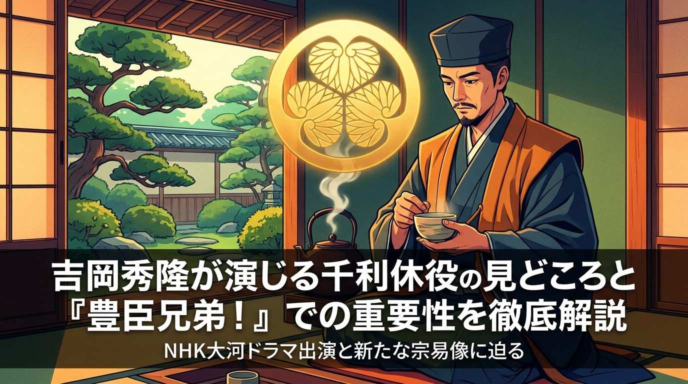 吉岡秀隆が演じる千利休役の見どころと『豊臣兄弟！』での重要性を徹底解説