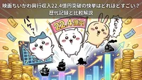 映画ちいかわ興行収入22.4億円突破の快挙はどれほどすごい?歴代記録と比較解説