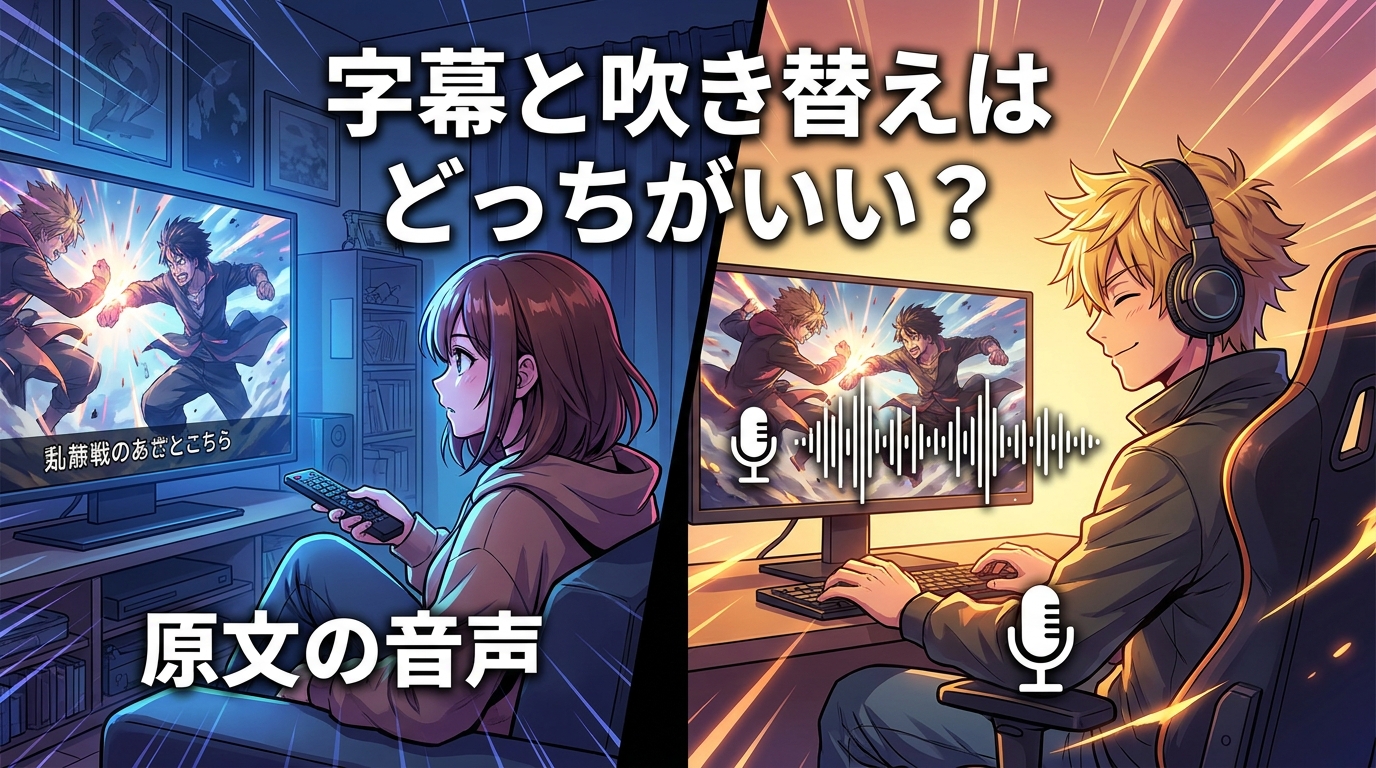 字幕と吹き替えはどっちがいい?