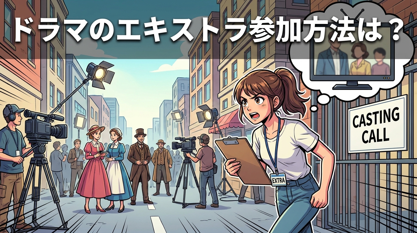 ドラマのエキストラ参加方法は？