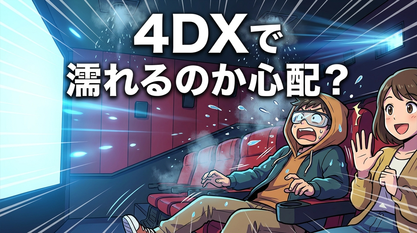 4DXで濡れるのか心配？