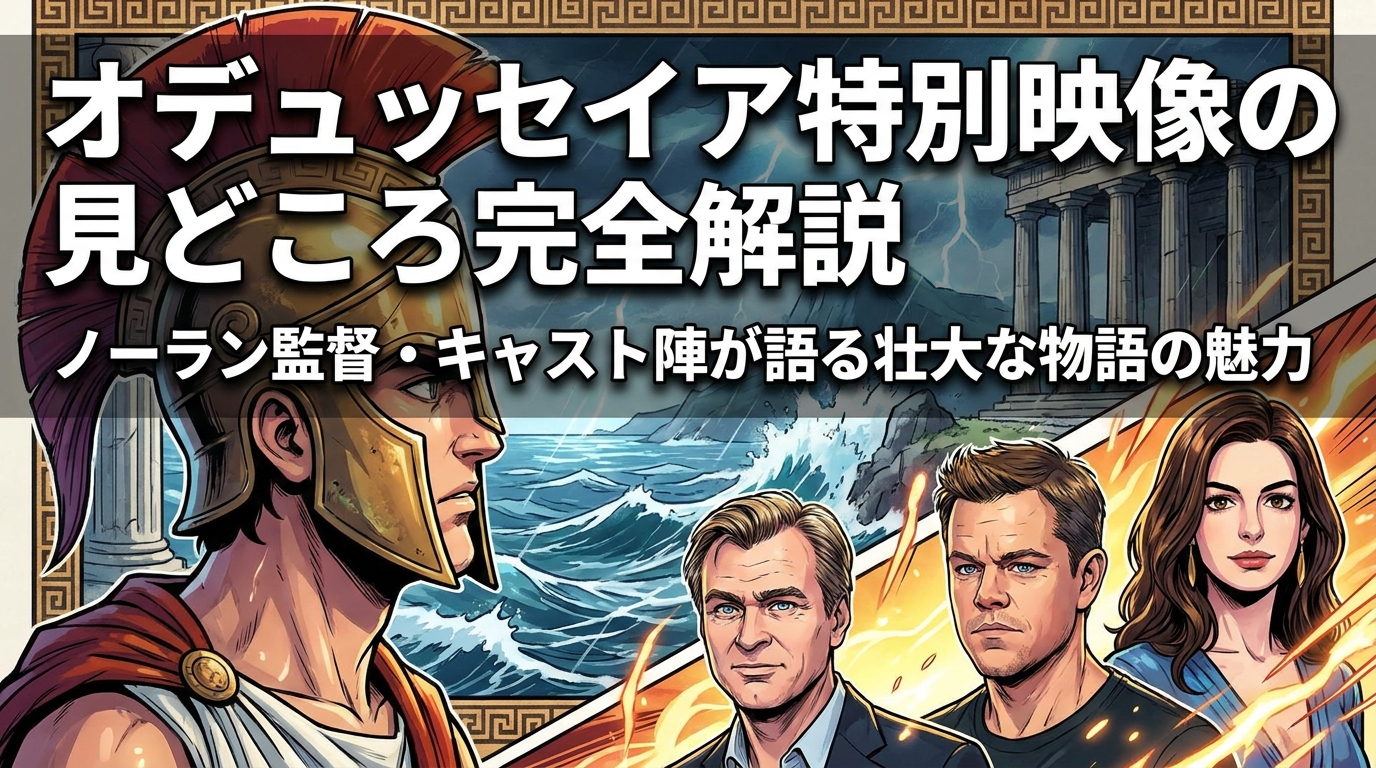 オデュッセイア特別映像の見どころ完全解説|ノーラン監督・キャスト陣が語る壮大な物語の魅力