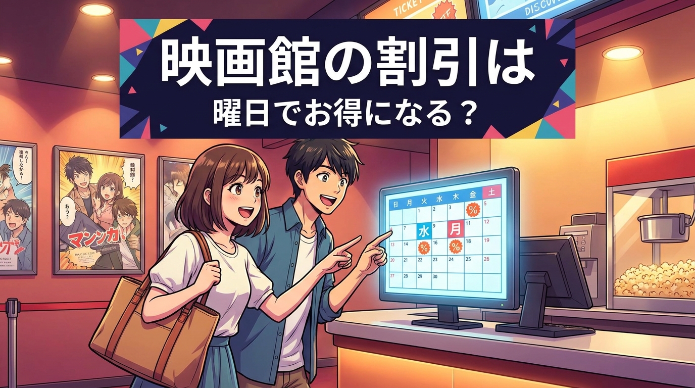 映画館の割引は曜日でお得になる？