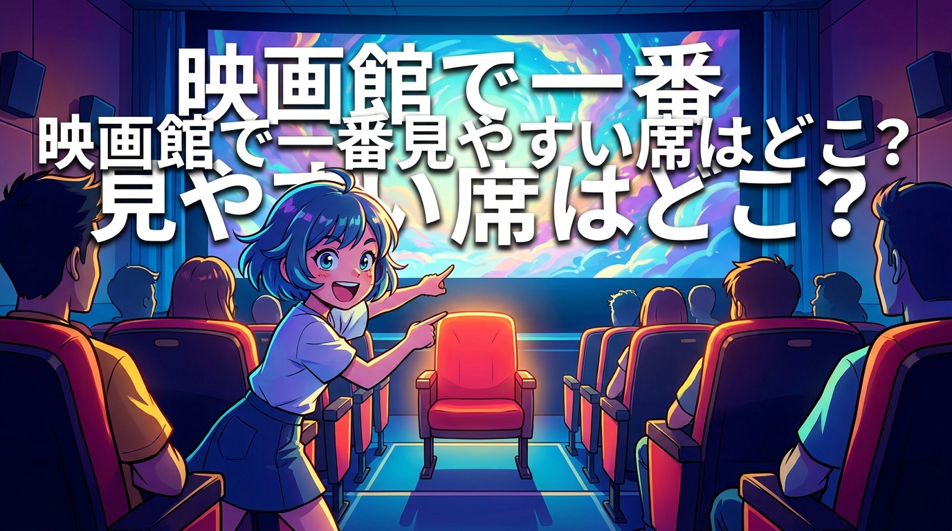 映画館で一番見やすい席はどこ？