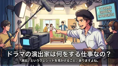 ドラマの演出家は何をする仕事なの？