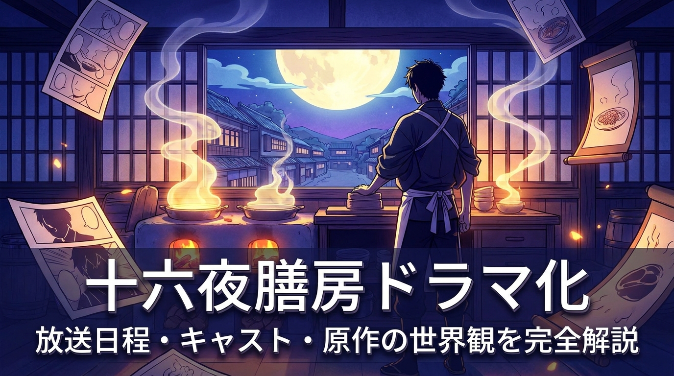 十六夜膳房ドラマ化の放送日程・キャスト・原作の世界観を完全解説