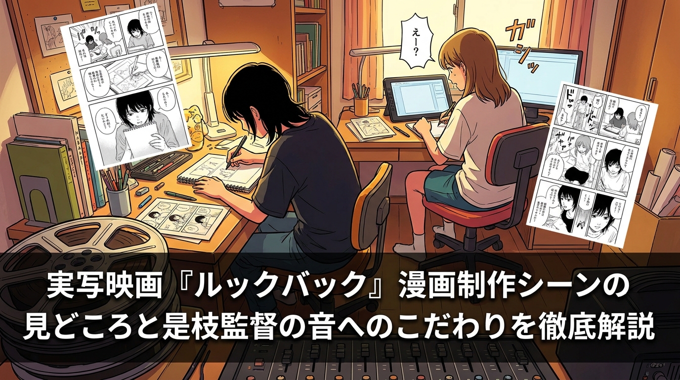 実写映画『ルックバック』漫画制作シーンの見どころと是枝監督の音へのこだわりを徹底解説