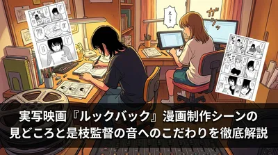 実写映画『ルックバック』漫画制作シーンの見どころと是枝監督の音へのこだわりを徹底解説
