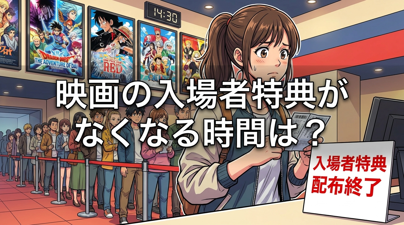 映画の入場者特典がなくなる時間は？