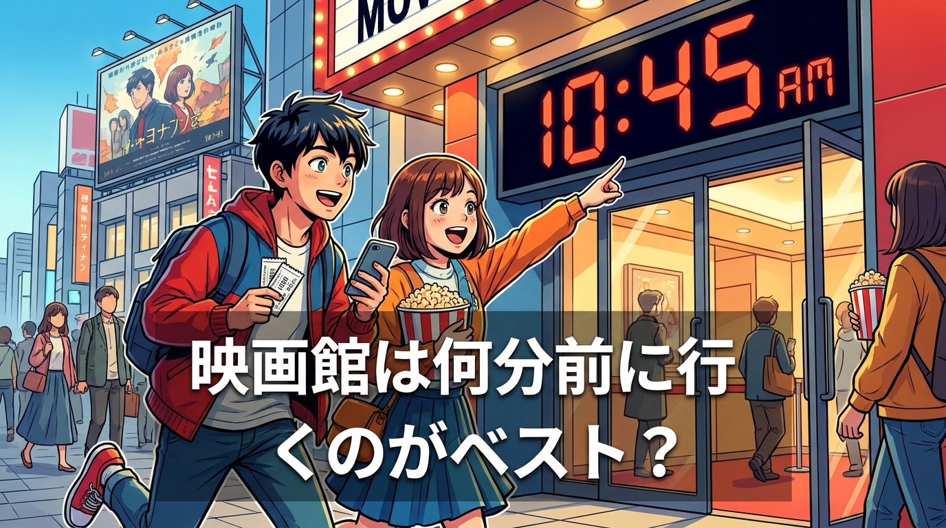 映画館は何分前に行くのがベスト？