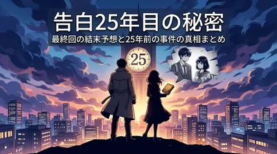 告白25年目の秘密 最終回の結末予想と25年前の事件の真相まとめ