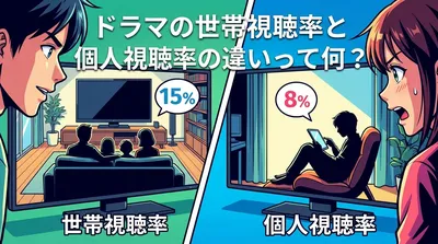 ドラマの世帯視聴率と個人視聴率の違いって何？