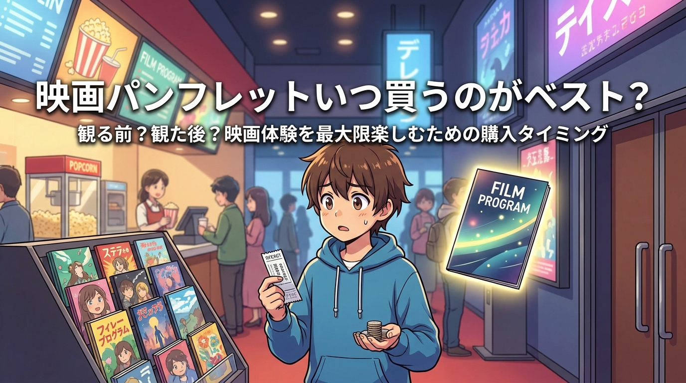 映画パンフレットいつ買うのがベスト?