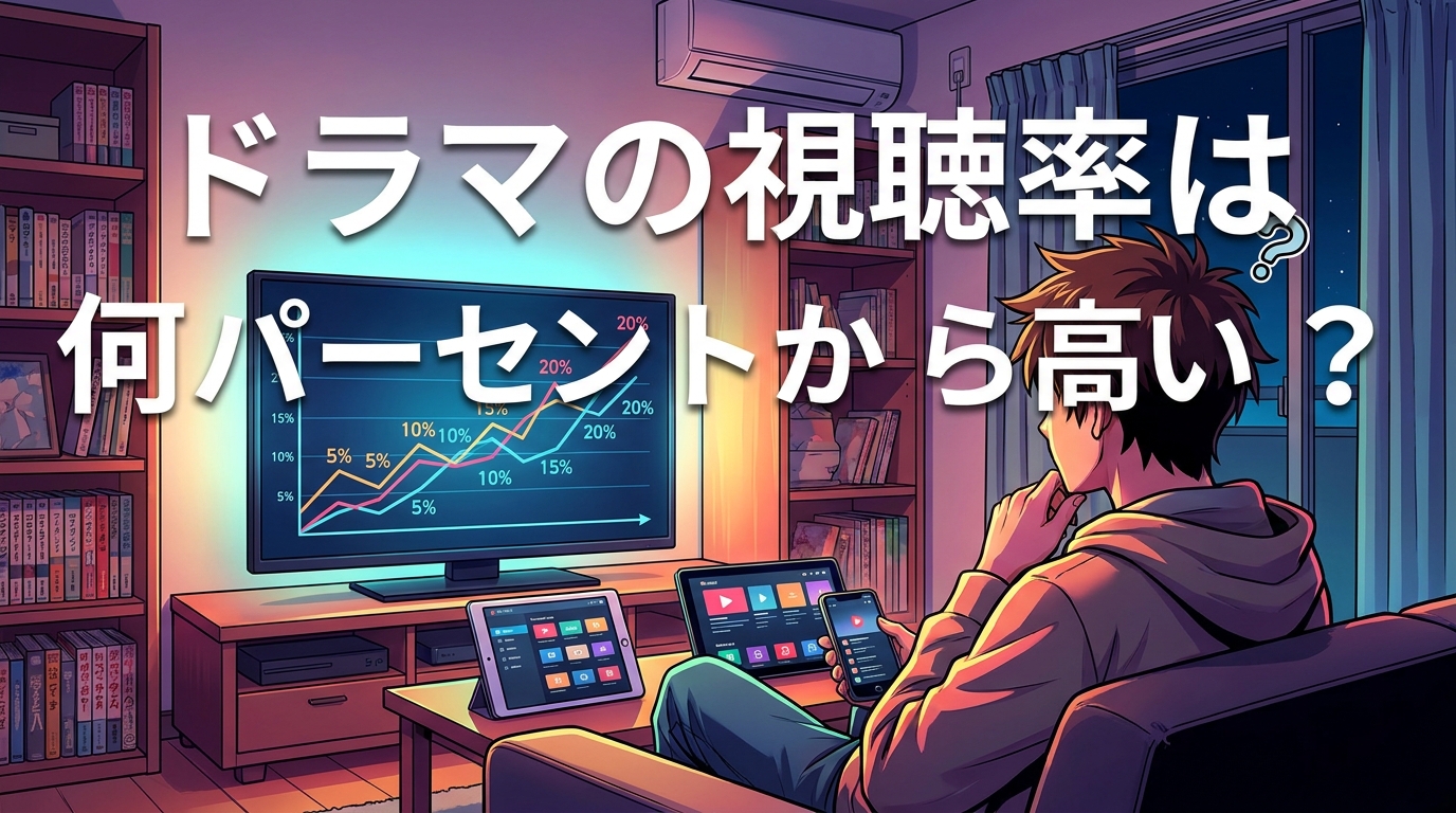 ドラマの視聴率は何パーセントから高い？