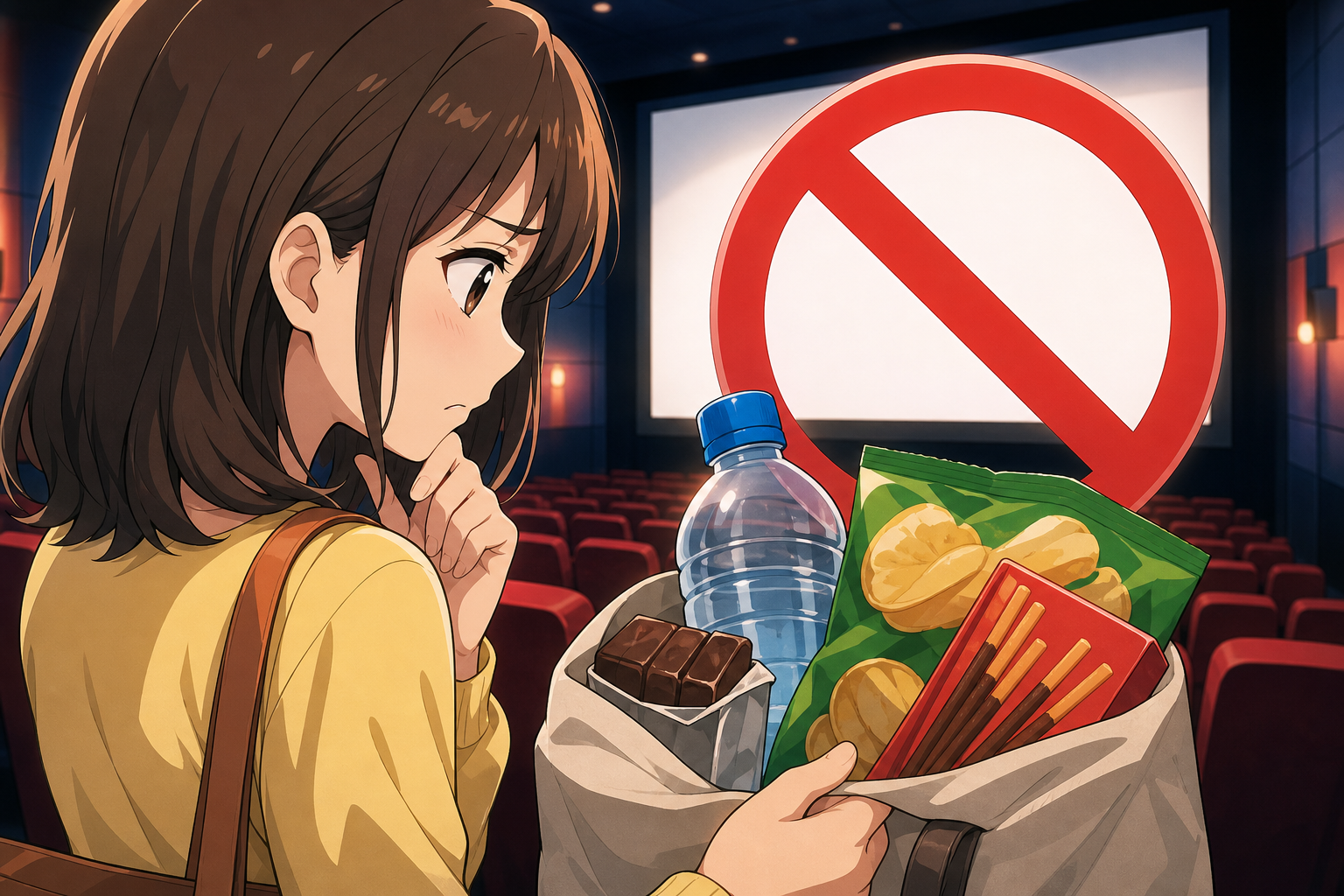 映画館への食べ物持ち込みは基本的にNG