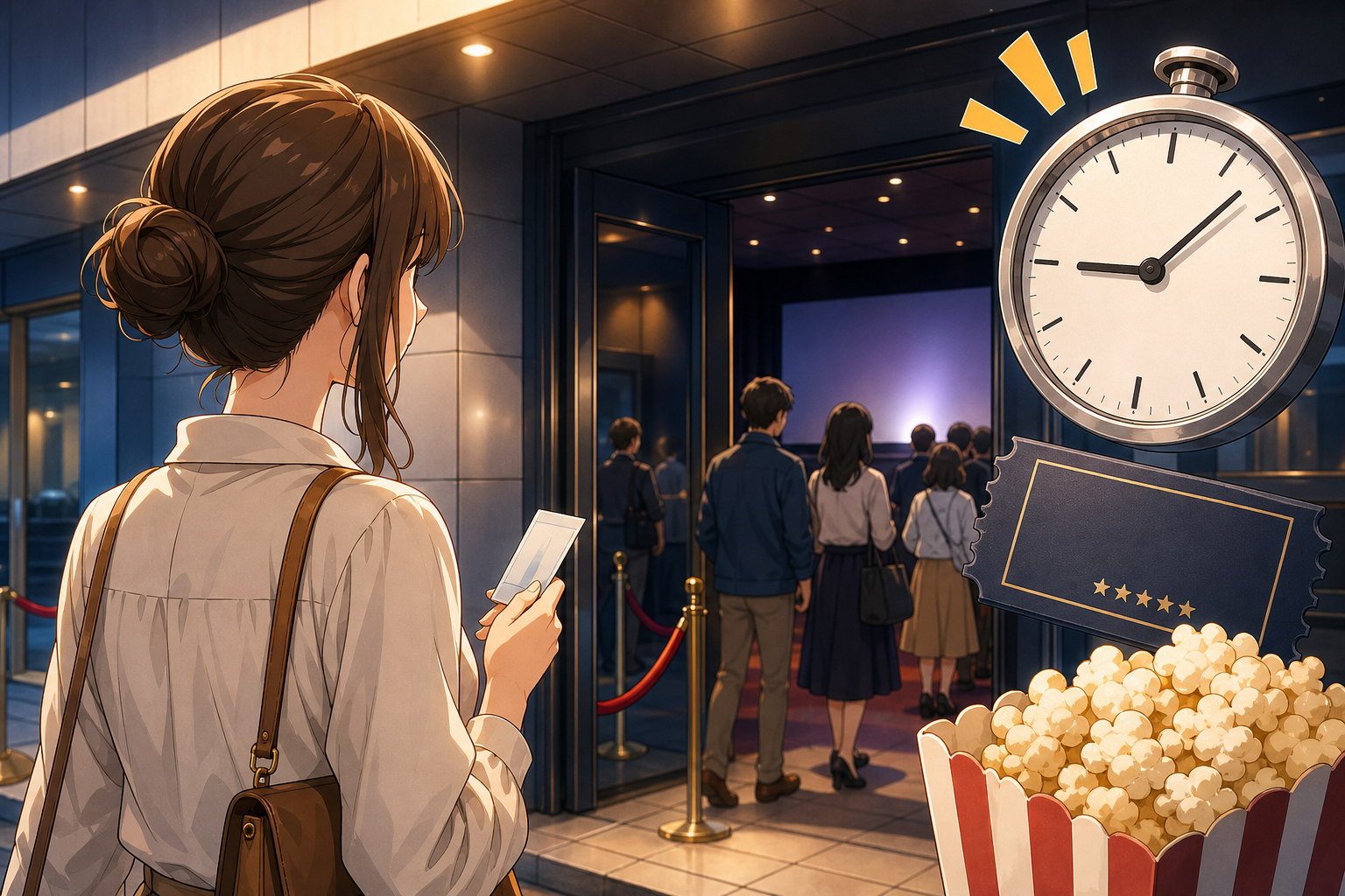 試写会には30〜45分前の到着が基本です