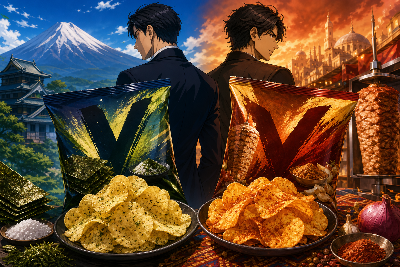 VIVANTポテトチップス2種類のコンセプト