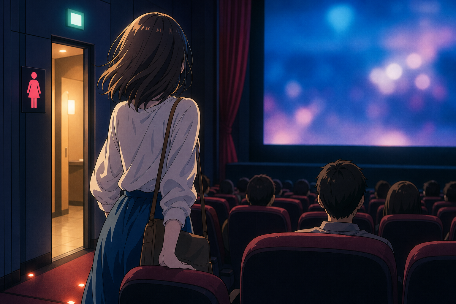 映画館でトイレに行きたくなったら、我慢せず行ってOK
