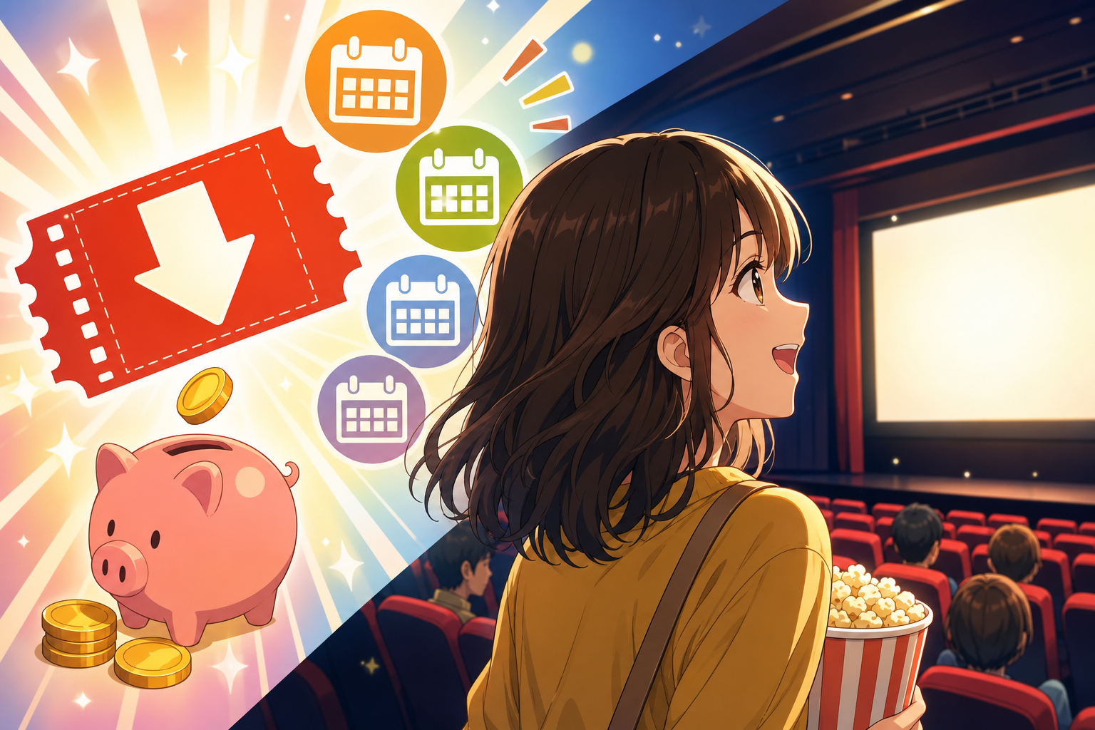 映画館の割引は曜日によって違います